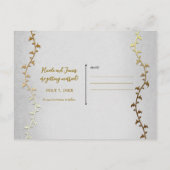 Elegant Gold Carriage Storybook Save the Date Aankondigingskaart (Achterkant)