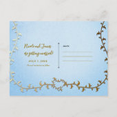 Elegant Gold Carriage Storybook Save the Date Aankondigingskaart (Achterkant)