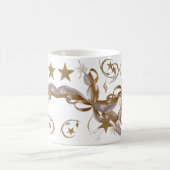 Elegant Gold Celestial Sparkle Christmas Classic Koffiemok (Center)