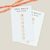 Elegant Gold Chakra Spiritueel Energy Worker Visitekaartje