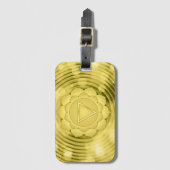 Elegant Gold Chakra Zen Yoga Spirituele Meditation Bagagelabel (Voorkant (verticaal))