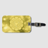 Elegant Gold Chakra Zen Yoga Spirituele Meditation Bagagelabel (Voorkant (horizontaal))