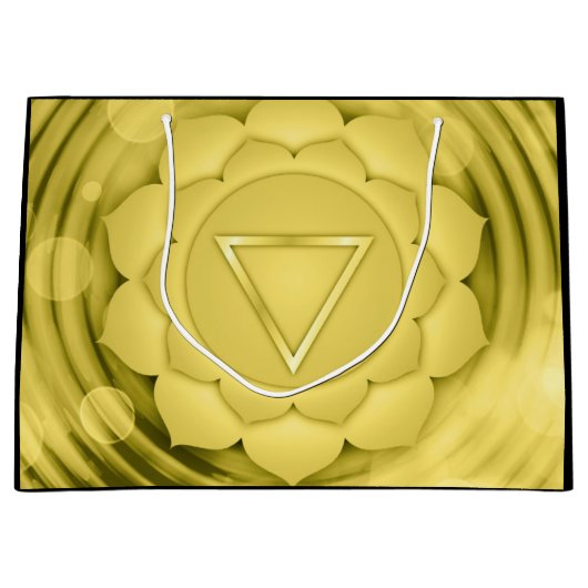 Elegant Gold Chakra Zen Yoga Spirituele Meditation Groot Cadeauzakje (Voorkant)