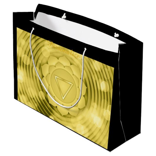 Elegant Gold Chakra Zen Yoga Spirituele Meditation Groot Cadeauzakje (Achterkant Gekanteld)