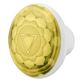 Elegant Gold Chakra Zen Yoga Spirituele Meditation Keramische Knop (Rechts)