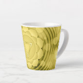 Elegant Gold Chakra Zen Yoga Spirituele Meditation Latte Mok (Rechterhoek)