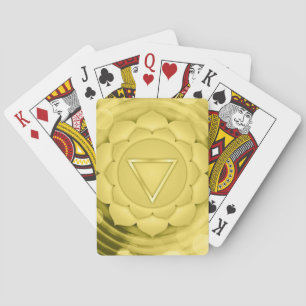 Elegant Gold Chakra Zen Yoga Spirituele Meditation Pokerkaarten
