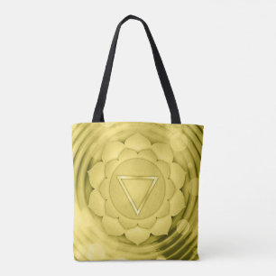Elegant Gold Chakra Zen Yoga Spirituele Meditation Tote Bag