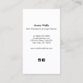 Elegant Gold Chakras Reiki Practitioner Visitekaartje (Achterkant)