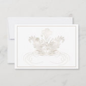 Elegant Gold Champagne RSVP Response Kaart (Voorkant)