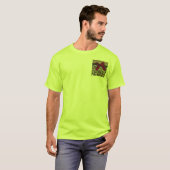 Elegant Gold Cheetah Print T-shirt (Voorkant volledig)