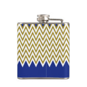 Elegant Gold Chevron Aangepaste fles Heupfles (Achterkant)