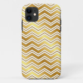 Elegant Gold Chevron Zig Zag iPhone Case (Achterkant)