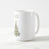 Elegant Gold Christmas tree ,coffee mug  Koffiemok (Voorkant rechts)