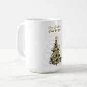 Elegant Gold Christmas tree ,coffee mug  Koffiemok (Voorkant links)