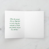 Elegant Gold Christmas tree ,Folded Holiday Card Feestdagen Kaart (Binnen)