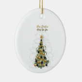 Elegant Gold Christmas tree   ornament  (Rechts)