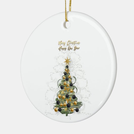 Elegant Gold Christmas tree ornament (Links)