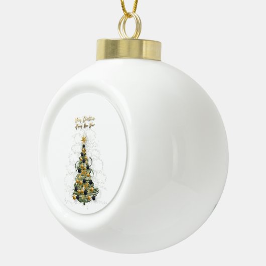 Elegant Gold Christmas tree ornament (Rechts)