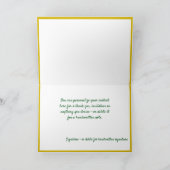 Elegant Gold Christmas Tree Ornaments Personalize Kaart (Binnen)