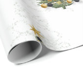 Elegant Gold Christmas tree ,wrapping paper  Cadeaupapier (Rol Hoek)