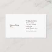 Elegant Gold Circle Glitter Visitekaartje (Achterkant)