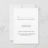 Elegant Gold Circle Motif Black Linen look RSVP (Achterkant)