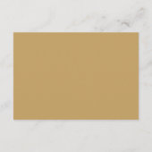 Elegant Gold Classic Script-accommodatie Informatiekaartje (Achterkant)