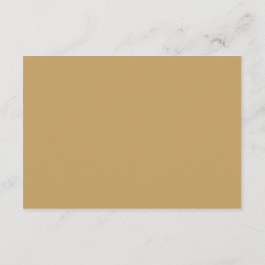 Elegant Gold Classic Script-accommodatie Informatiekaartje (Achterkant)