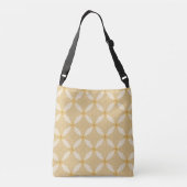 Elegant Gold Clovers en Polka Dots Crossbody Tas (Achterkant)