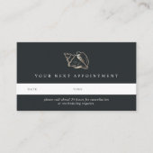 Elegant Gold Conch Shell Afsprakenkaartje (Voorkant)