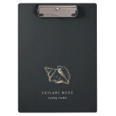 Elegant Gold Conch Shell op maat Klembord (Voorkant)