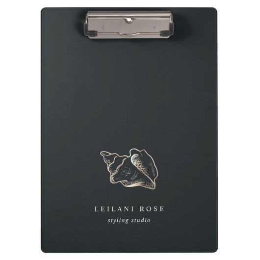 Elegant Gold Conch Shell op maat Klembord (Voorkant)