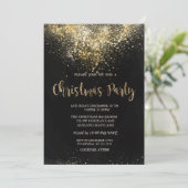 Elegant Gold Confetti Company kerst Kaart (Staand voorkant)