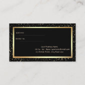 Elegant Gold Confetti, de Kaart van de Verwijzing (Achterkant)