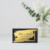 Elegant Gold Confetti, de Kaart van de Verwijzing (Staand voorkant)