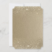 Elegant Gold Confetti Diamonds Kraft Sweet 16 Kaart (Achterkant)