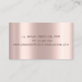 Elegant Gold Confetti Glitter Lotus Roos Gold Visitekaartje (Achterkant)