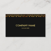 Elegant Gold Confetti Kijk uit Visitekaartje (Voorkant)