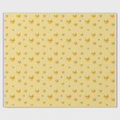 Elegant Gold Confetti op Golden Cadeaupapier (Vlak)