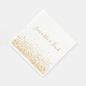 Elegant Gold Confetti, op maat gemaakt Servet (Hoek)