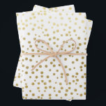 Elegant Gold Confetti Pattern Wedding Inpakpapier Vel<br><div class="desc">Het cadeau-geven van het huwelijk in een faux gouden confetti patroon maakt een geweldige presentatie. Ideaal voor nieuwpootjes,  vrijgezellenfeesten,  trouwdouches,  nieuwe huizen,  verlovingen douches en nog veel meer.</div>