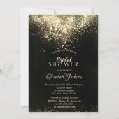 Elegant Gold Confetti Vrijgezellenfeest Kaart (Voorkant)