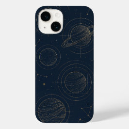 Elegant Gold Constellations - Levendige iPhone hoe Case-Mate iPhone 14 Hoesje