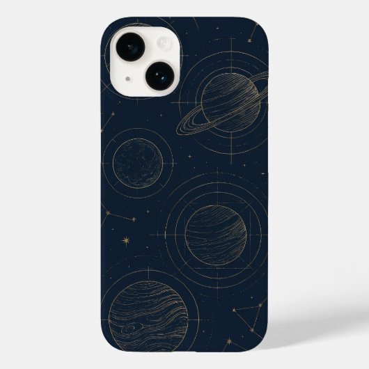 Elegant Gold Constellations - Levendige iPhone hoe Case-Mate iPhone Case (Achterkant)
