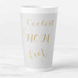Elegant Gold Coolest Mam Ever Grey Latte Mok