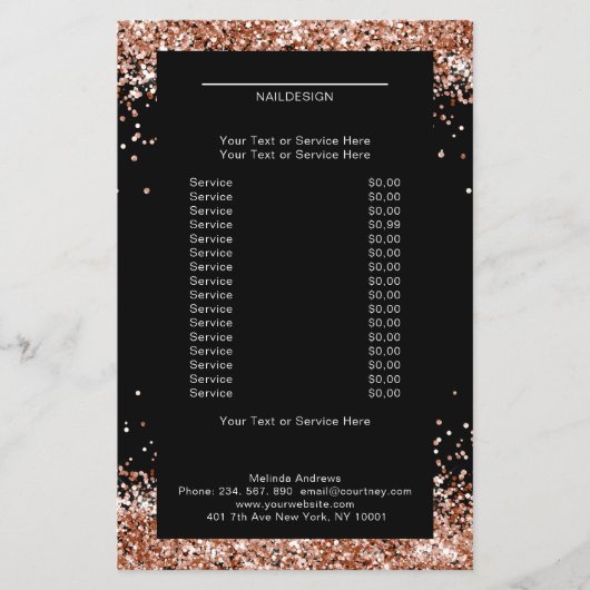 Elegant Gold Copper, beide zijden brochure (Voorkant)