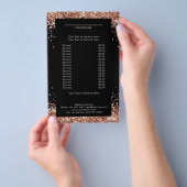 Elegant Gold Copper, beide zijden brochure (Hand)