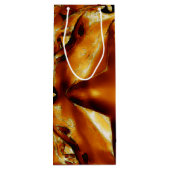 Elegant Gold Copper kerstster Chic Cadeautas (Achterkant)