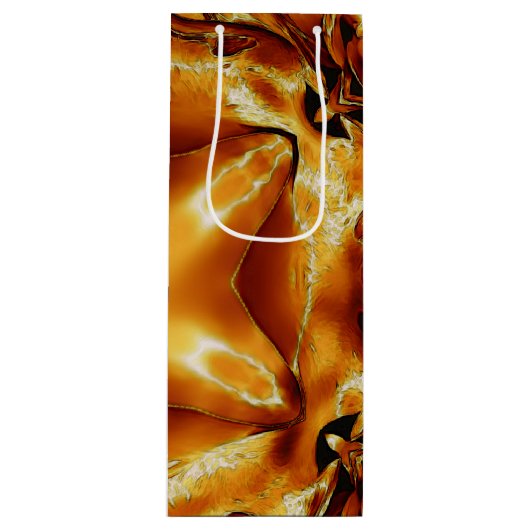 Elegant Gold Copper kerstster Chic Cadeautas (Voorkant)